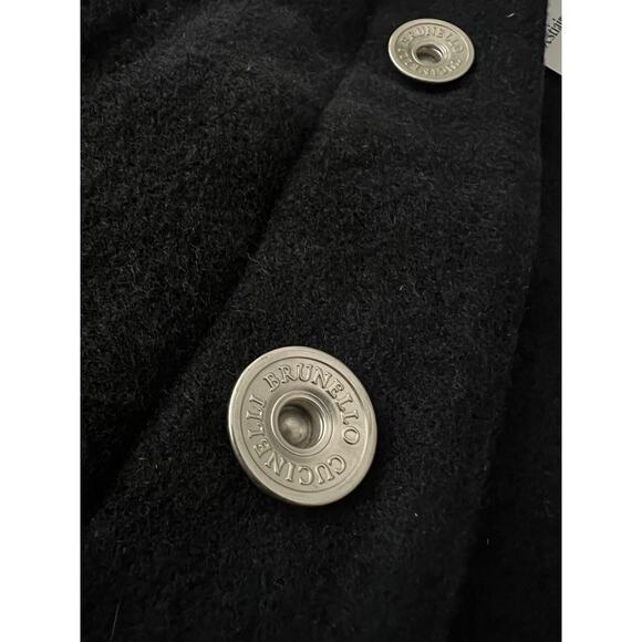 $7000 Brunello Cucinelli Padded Blue Cashmere Trucker Jacket Men Size Medium - Picture 8 of 15